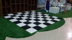 Playground com Grama sintética decorativa