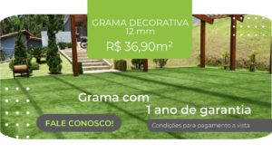 Promoção grama sintética decorativa