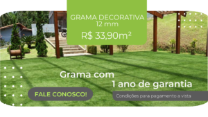 Promoção grama sintética decorativa