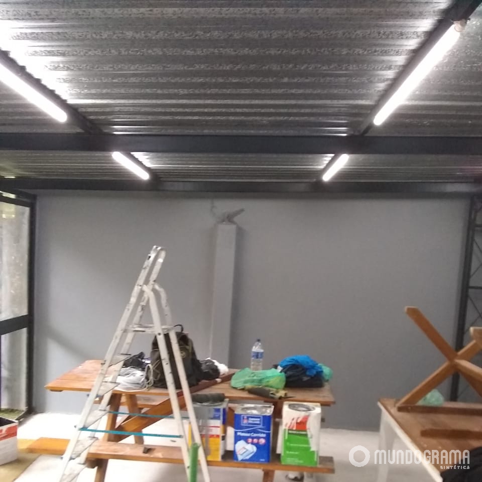 Parede com tintura finalizada