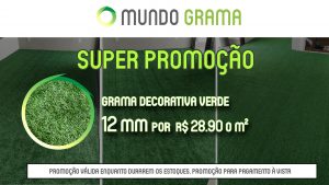 promoção de grama sintética