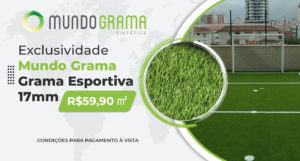 Promoção grama sintética