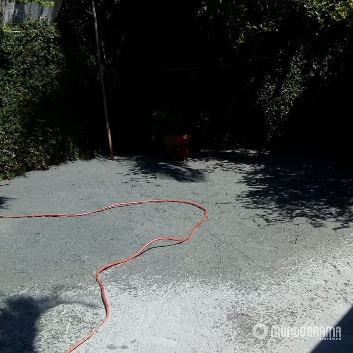 Preparação do terreno para o contra piso