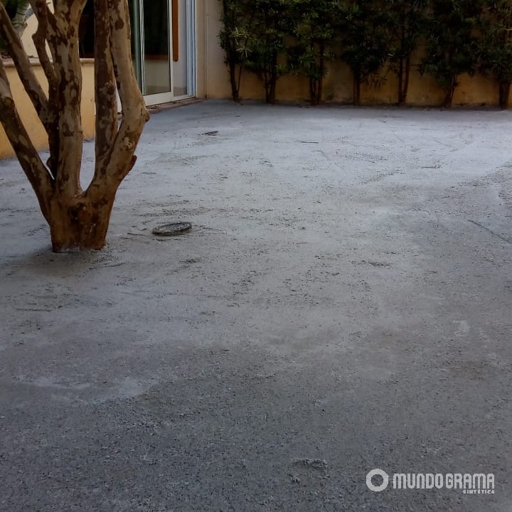 Contra piso com a drenagem realizada